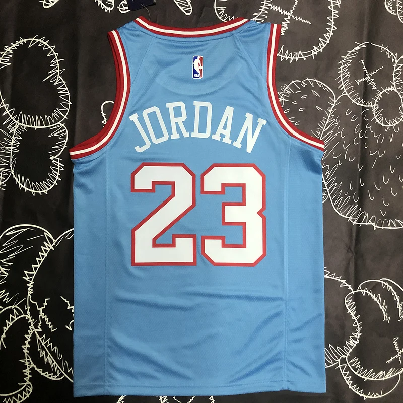 NBA Chicago Bulls Basketball jersey Blue #23 Jordan