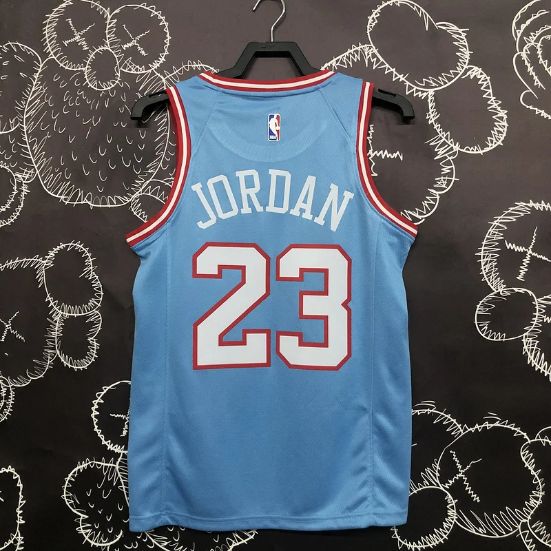 NBA Chicago Bulls Basketball jersey Blue #23 Jordan