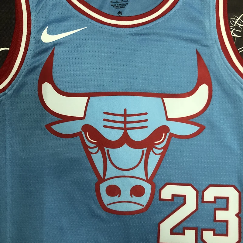 NBA Chicago Bulls Basketball jersey Blue #23 Jordan