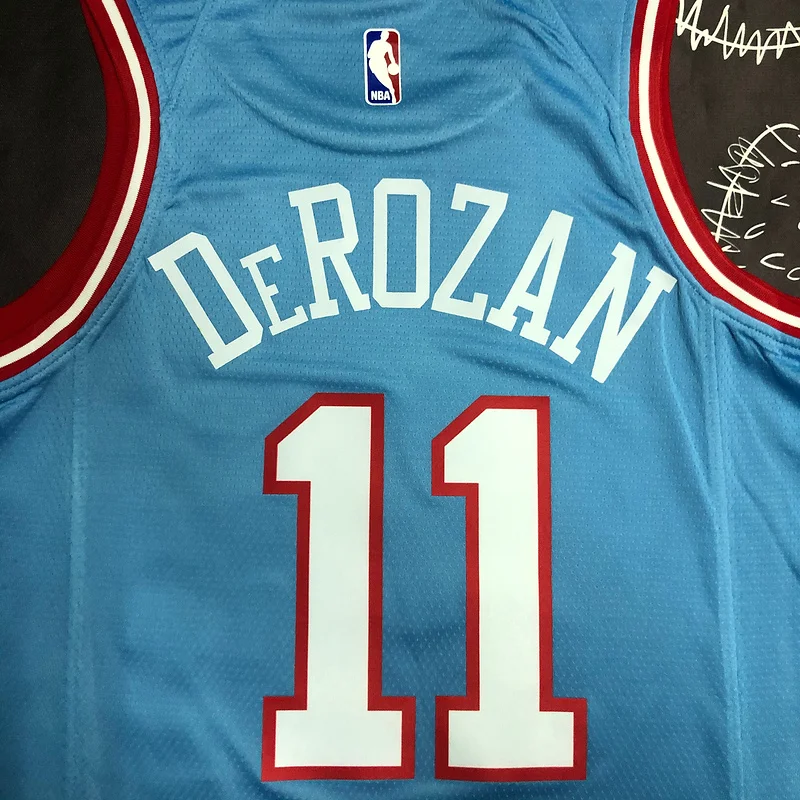 NBA Chicago Bulls Basketball jersey Blue #11 DeROZAN