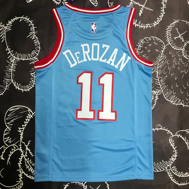 NBA Chicago Bulls Basketball jersey Blue #11 DeROZAN