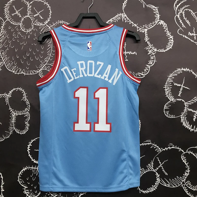 NBA Chicago Bulls Basketball jersey Blue #11 DeROZAN