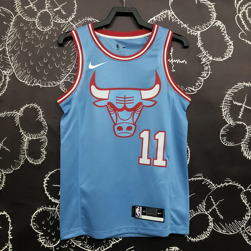 NBA Chicago Bulls Basketball jersey Blue #11 DeROZAN