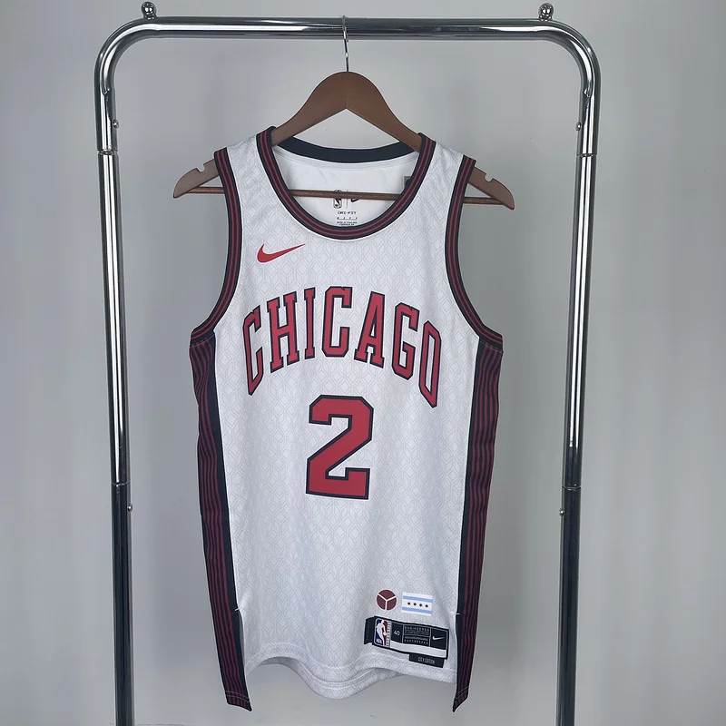 2023 Season NBA Chicago Bulls Basketball jersey City version 2号 BALL