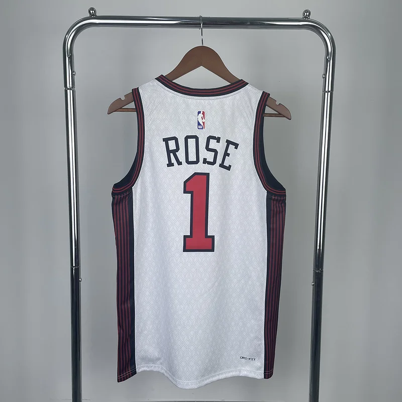 2023 Season NBA Chicago Bulls Basketball jersey City version #1 ROSE