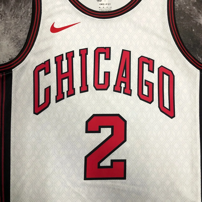 2023 Season NBA Chicago Bulls Basketball jersey City version 2号 BALL