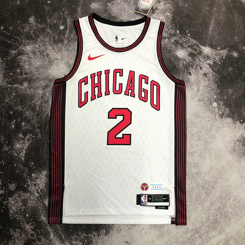 2023 Season NBA Chicago Bulls Basketball jersey City version 2号 BALL