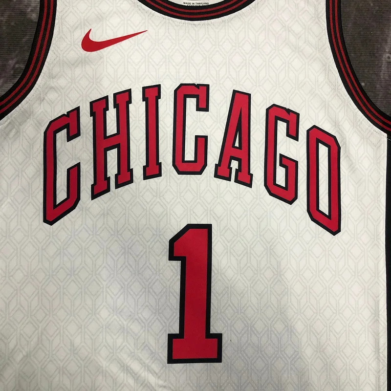 2023 Season NBA Chicago Bulls Basketball jersey City version #1 ROSE