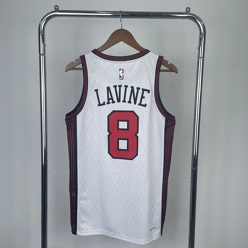 2023 Season NBA Chicago Bulls Basketball jersey City version #8 LAVINE