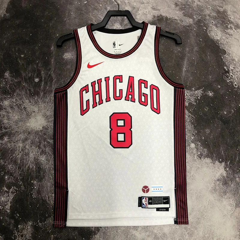 2023 Season NBA Chicago Bulls Basketball jersey City version #8 LAVINE