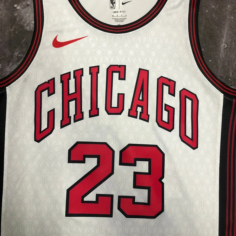 2023 Season NBA Chicago Bulls Basketball jersey City version #23 Jordan