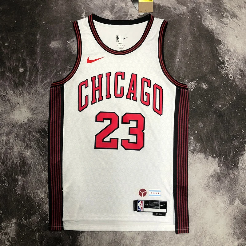 2023 Season NBA Chicago Bulls Basketball jersey City version #23 Jordan