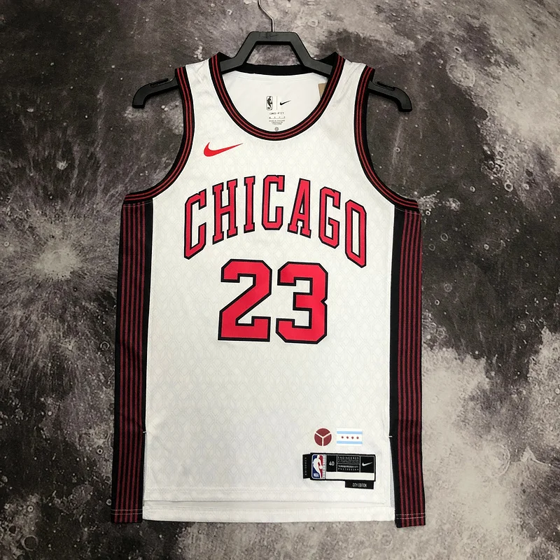 2023 Season NBA Chicago Bulls Basketball jersey City version #23 Jordan