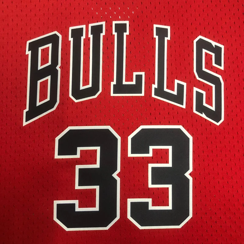 Mitchell Ness women Retro Chicago Bulls Basketball jersey red #33 PIPPEN