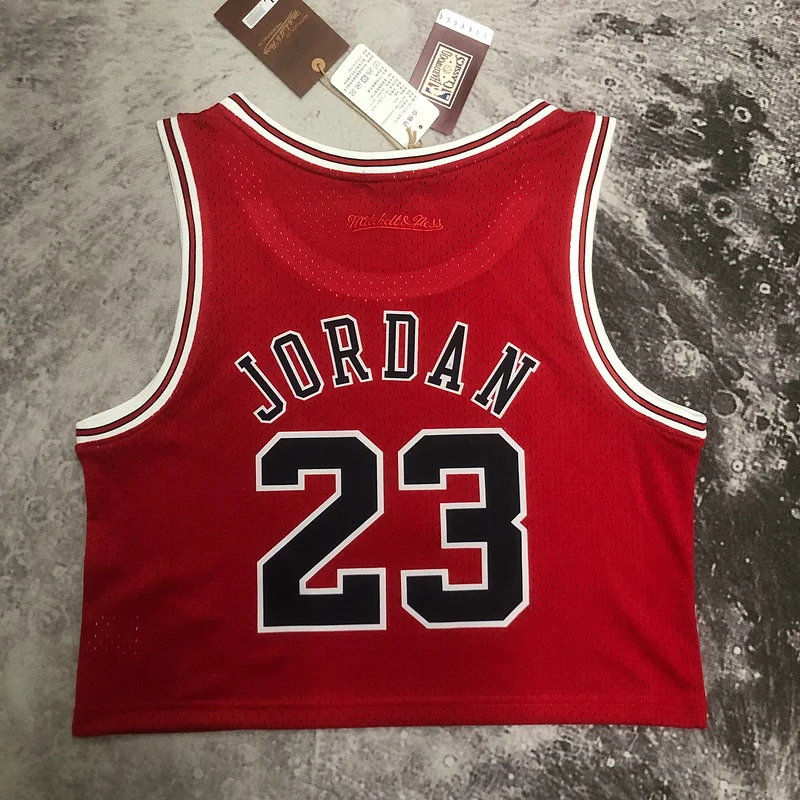 Mitchell Ness women Retro Chicago Bulls Basketball jersey red #23 Jordan