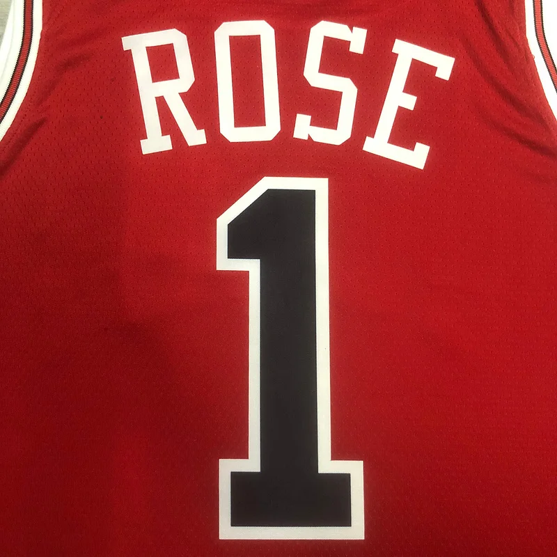 2023 Season NBA Chicago Bulls Basketball jersey red #1 ROSE