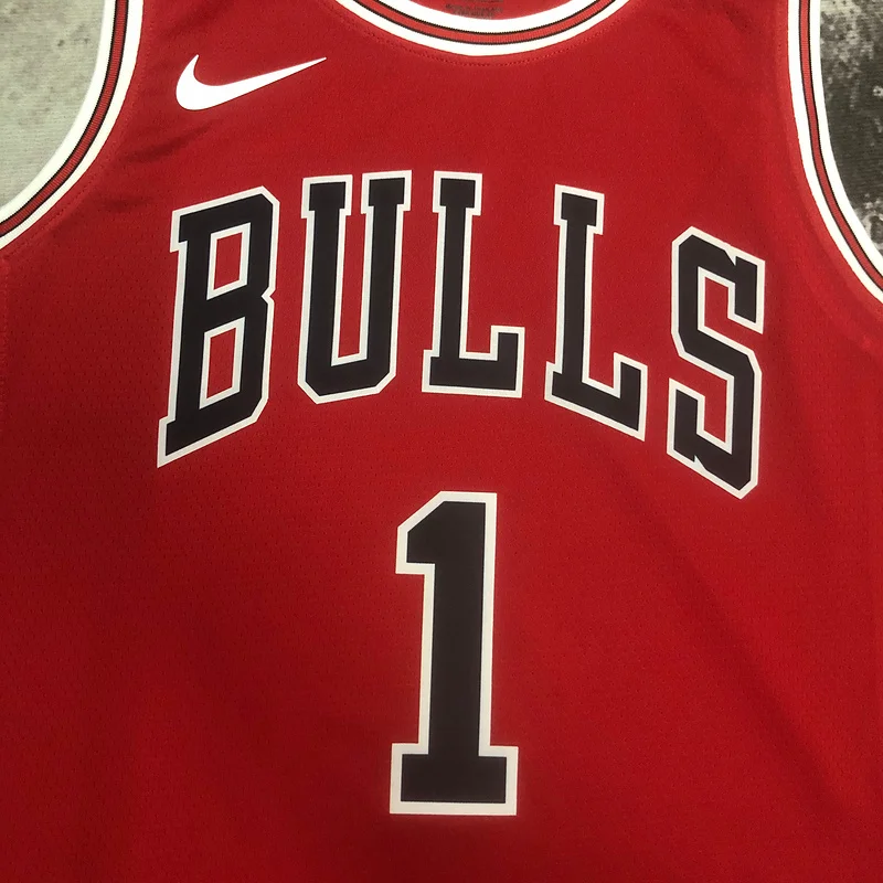 2023 Season NBA Chicago Bulls Basketball jersey red #1 ROSE