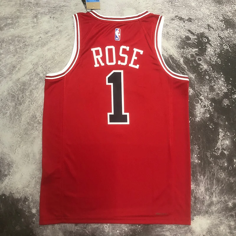 2023 Season NBA Chicago Bulls Basketball jersey red #1 ROSE