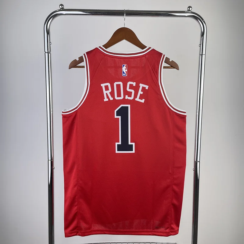 2023 Season NBA Chicago Bulls Basketball jersey red #1 ROSE