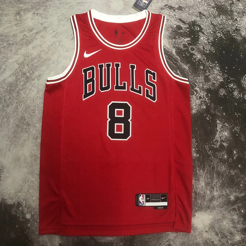 2023 Season NBA Chicago Bulls Basketball jersey red #8 LAVINE