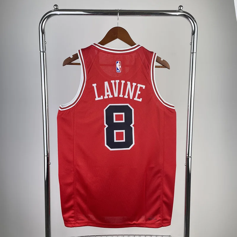 2023 Season NBA Chicago Bulls Basketball jersey red #8 LAVINE