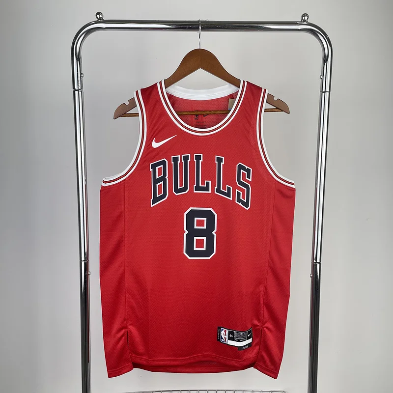 2023 Season NBA Chicago Bulls Basketball jersey red #8 LAVINE