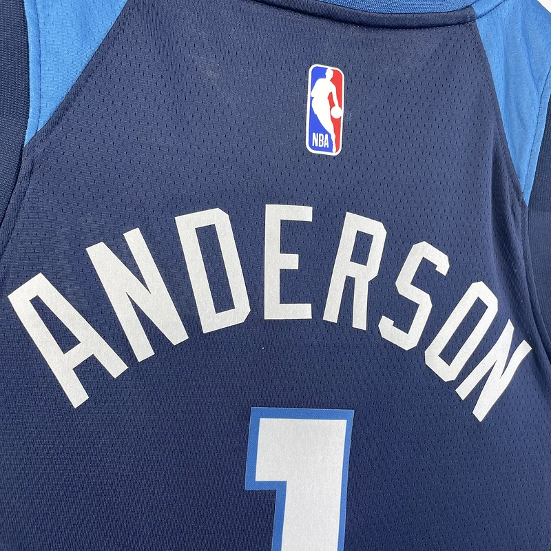 2023 Minnesota Timberwolves Basketball Jersey Aawy Blue #1 ANDERSON