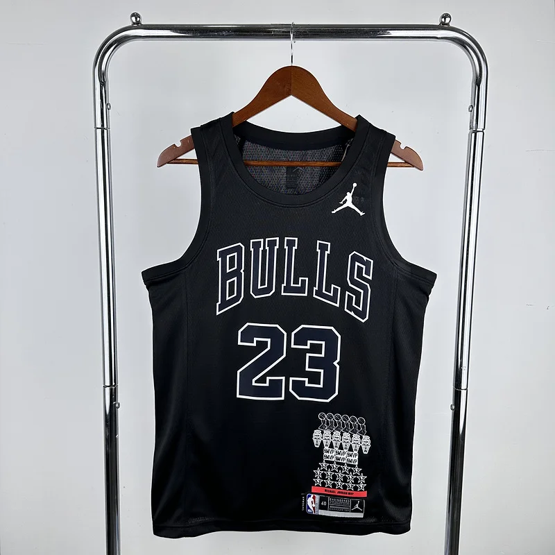 NBA Chicago Bulls Basketball jersey black Honor version #23 Jordan