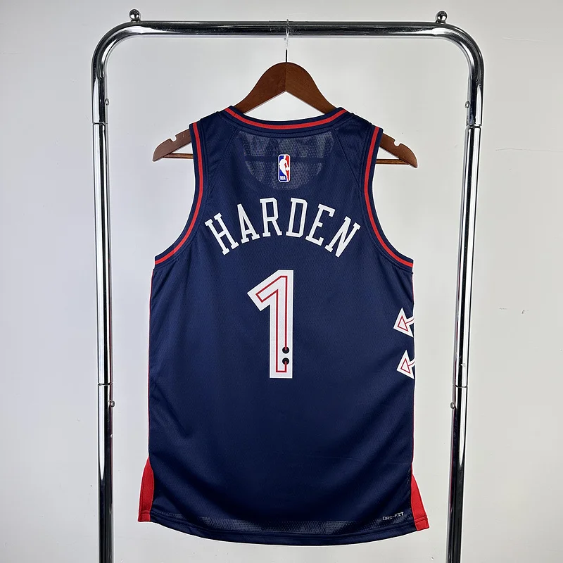 2024 Season NBA Philadelphia 76ers Basketball Jersey city version #1 HARDEN