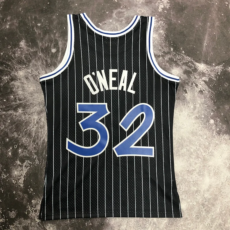 1994 1995 Mitchell Ness Hot Print Retro Orlando Magic Basketball Jersey Black #32 ONEAL