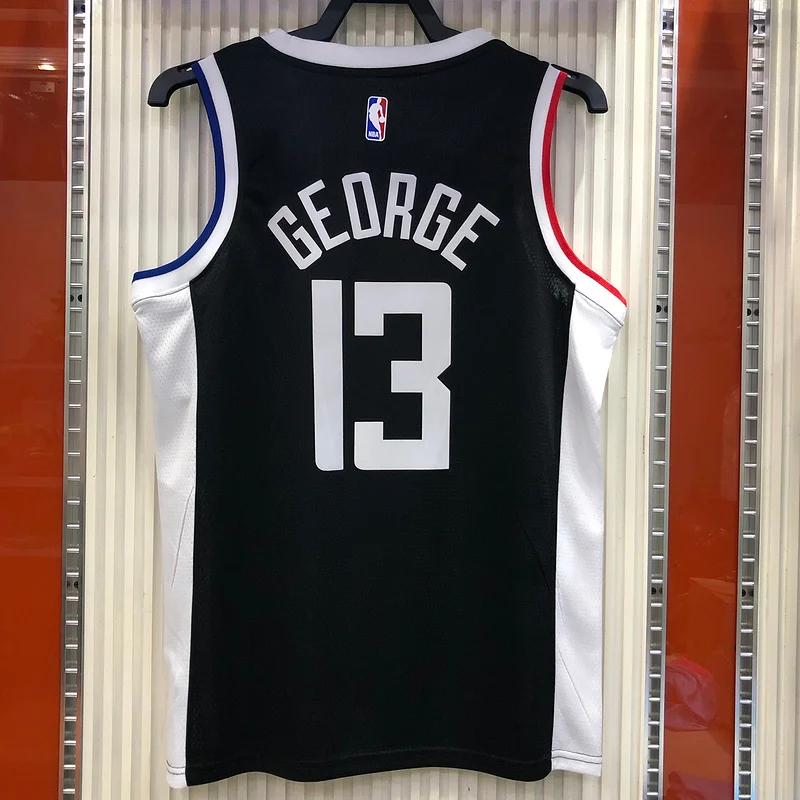 2021 Season NBA Los Angeles Clippers Basketball jersey  city version   Black  #13   GEORGE