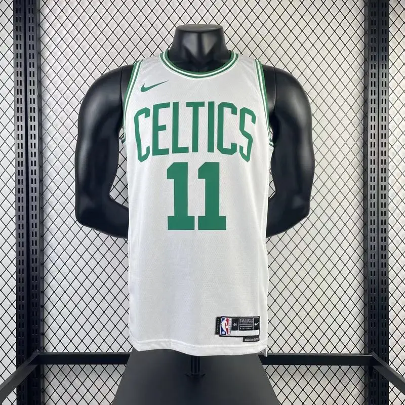 2023 Season NBA Boston Celtics Basketball Jersey White #11 IRVING