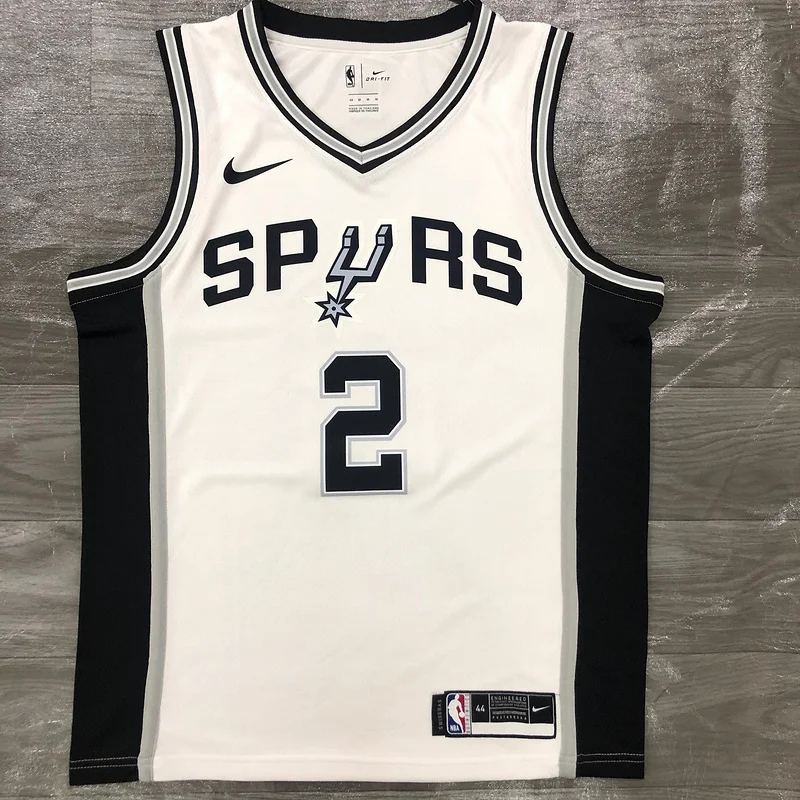 San Antonio Spurs Basketball Jersey White #2 LEONARD