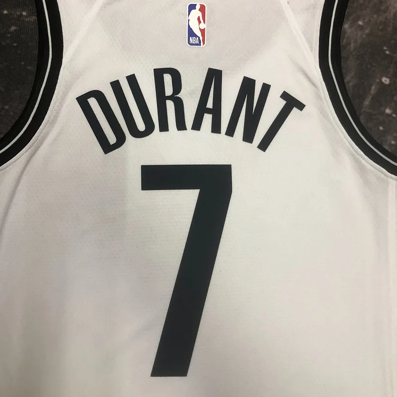 2023 Season Brooklyn Nets Basketball jersey White #7 DURANT