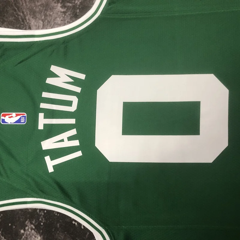 2023 Season NBA Boston Celtics Basketball Jersey Green #0 TATUM