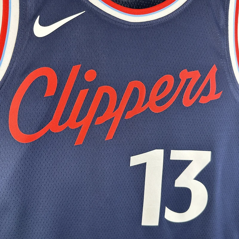 2025 Season  NBA Los Angeles Clippers Basketball jersey   Aawy   Blue  #13   GEORGE