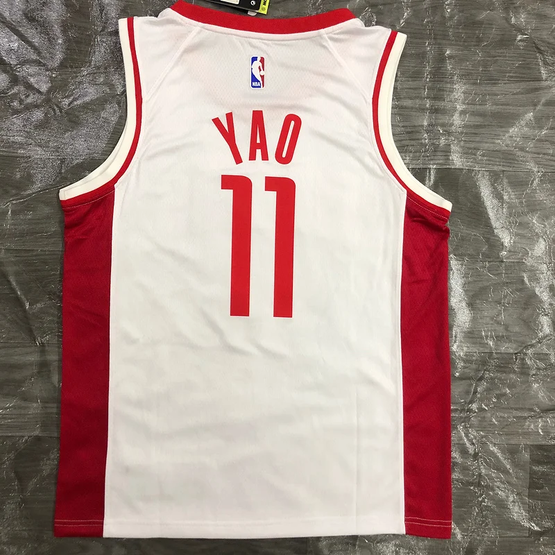 2021 Houston Rockets Basketball Jersey White #11 YAO