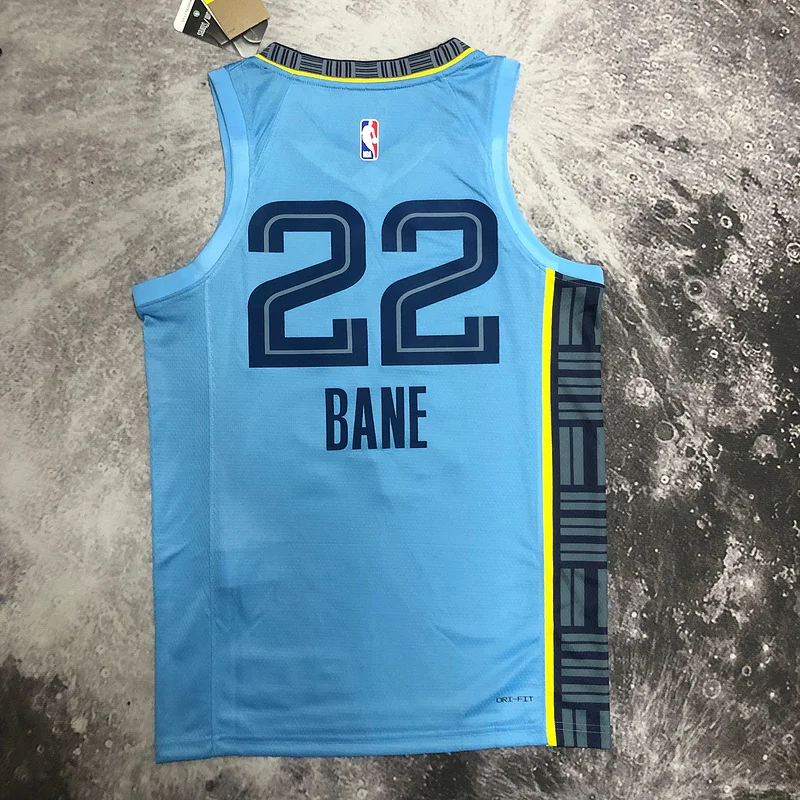 2023 Season NBA Memphis Grizzlies Basketball Jersey trapeze limited #22 BANE