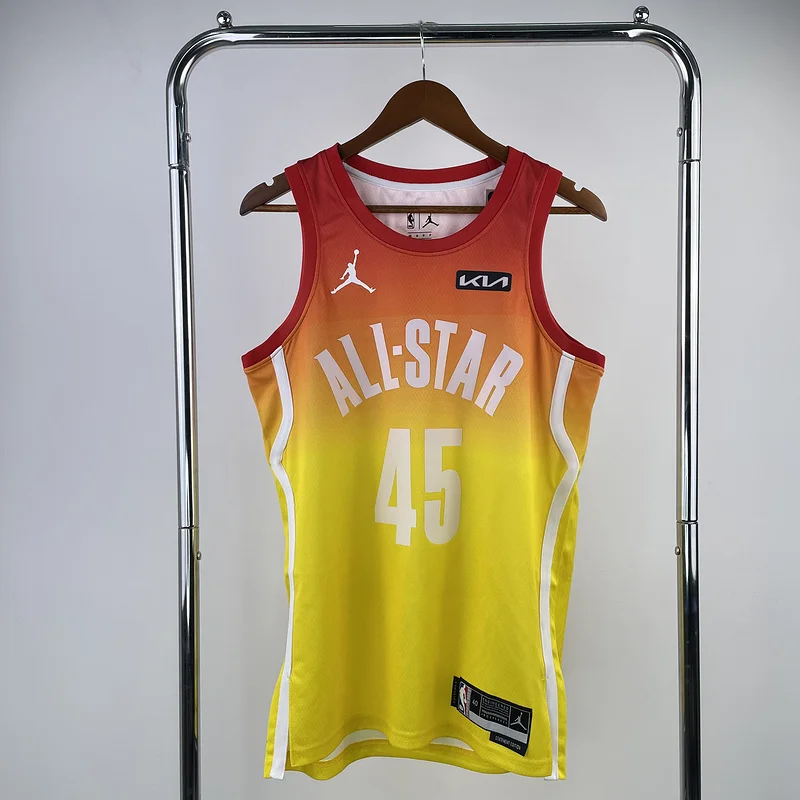 2023 All-Star Cleveland Cavaliers Basketball Jersey Yellow #45 MITCHELL