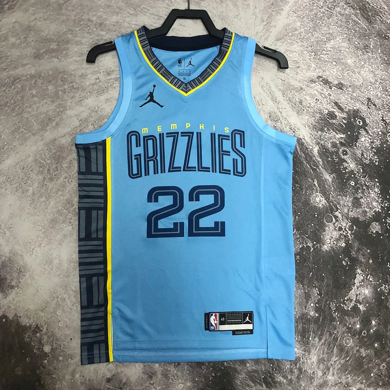 2023 Season NBA Memphis Grizzlies Basketball Jersey trapeze limited #22 BANE