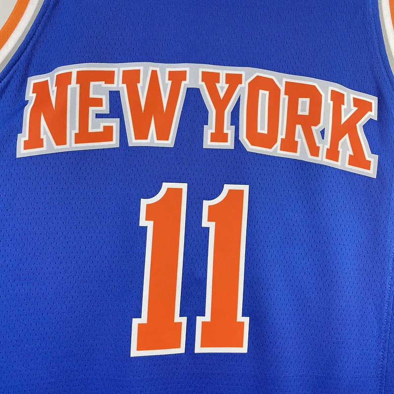 2023 New York Knicks Basketball Jersey Aawy Blue #11 BRUNSON