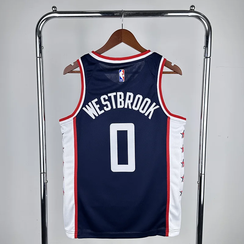 2019 Season  NBA Los Angeles Clippers Basketball jersey   city version  #0    WESTBROOK