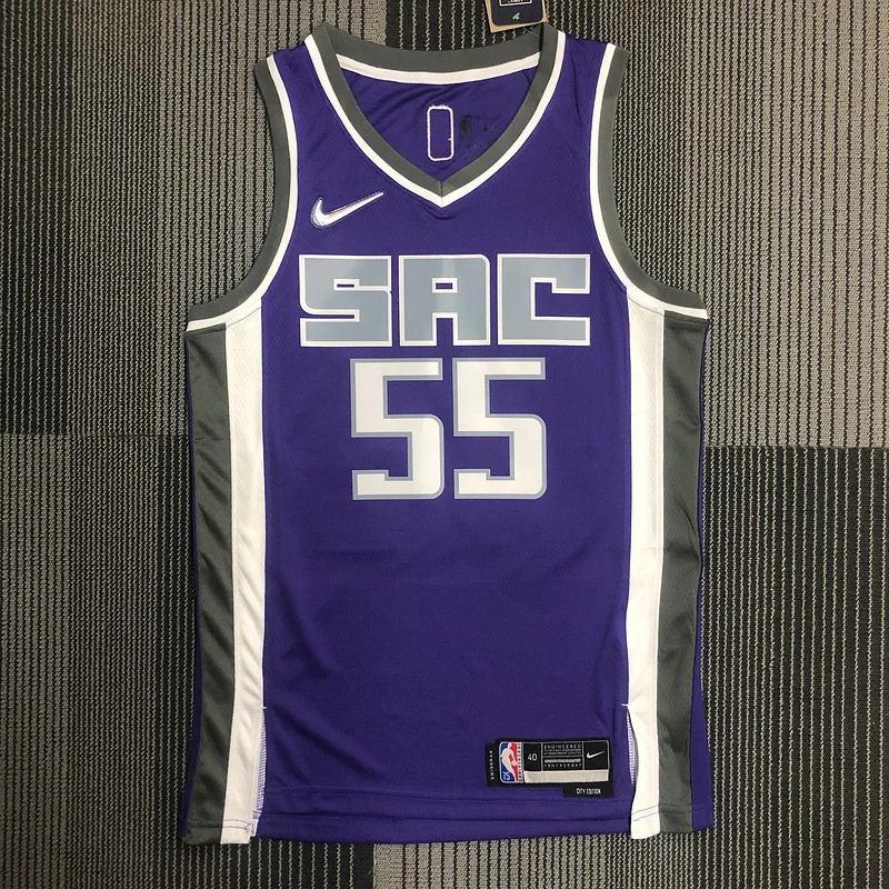 75th anniversary Sacramento Kings Basketball Jersey Purple #55 WILLIAMS