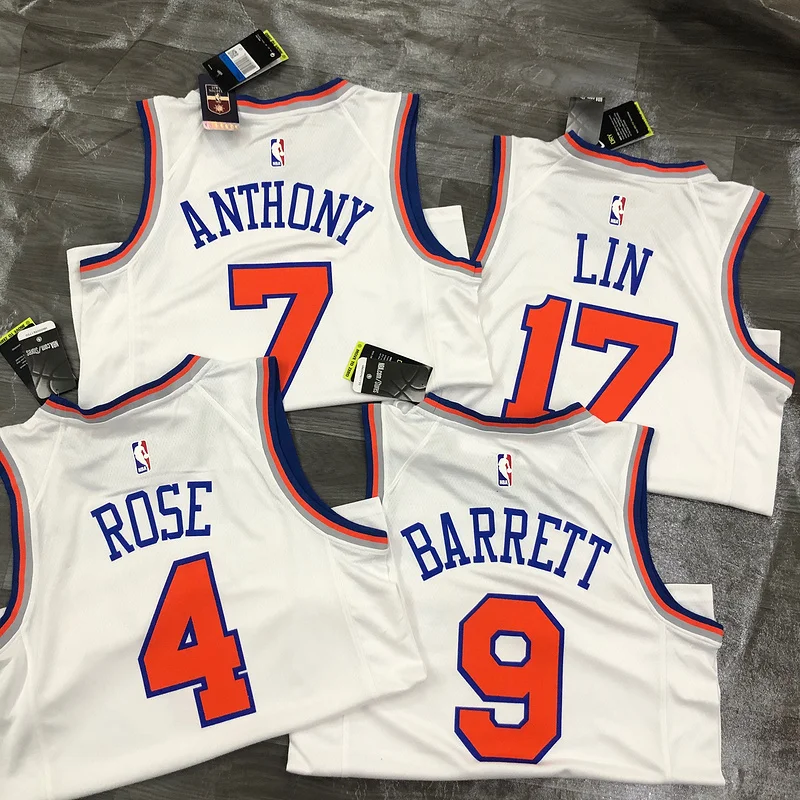 New York Knicks Basketball Jersey White #4 ROSE