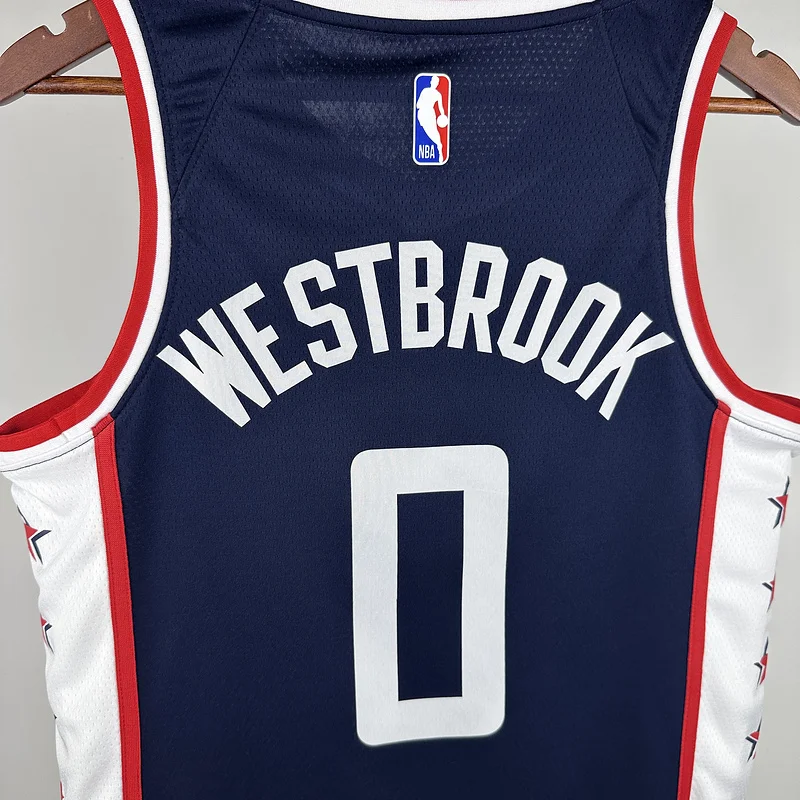 2019 Season  NBA Los Angeles Clippers Basketball jersey   city version  #0    WESTBROOK