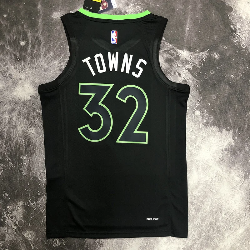 2023 Minnesota Timberwolves Basketball Jersey trapeze limited #32 TOWNS