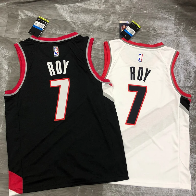 2021 Portland Trail Blazers Basketball Jersey Black #7 ROY