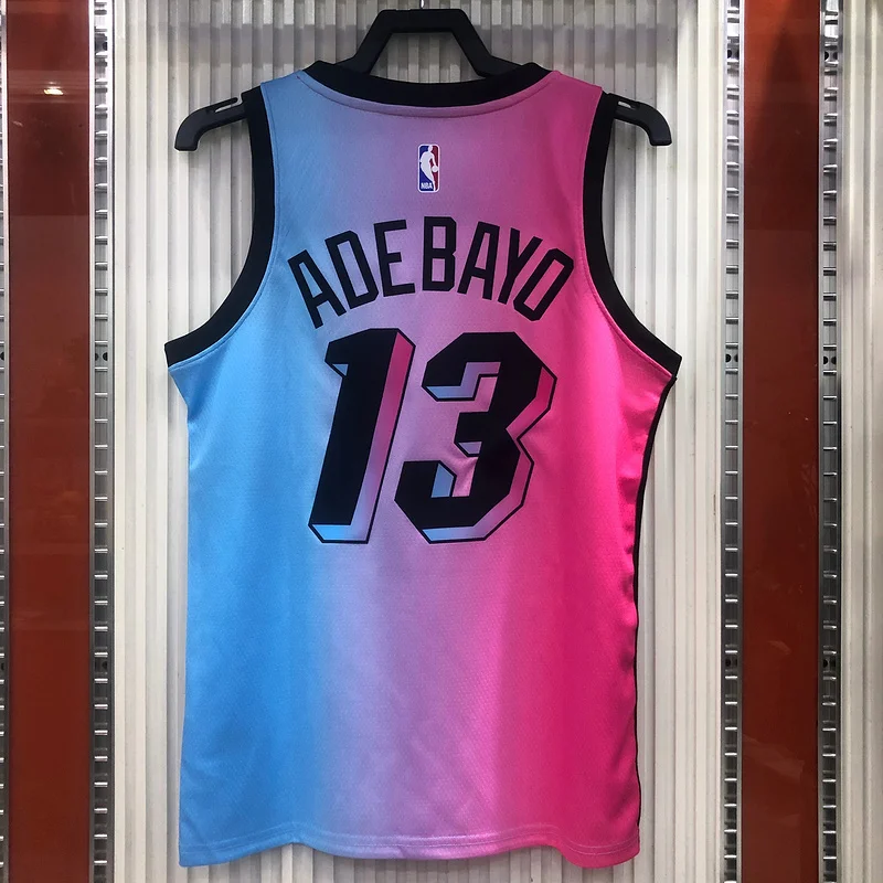 2021 Season NBA Miami Heat basketball jersey city version #13 ADEBAYO