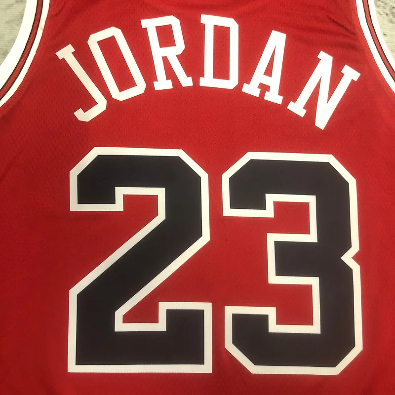 2023 Season NBA Chicago Bulls Basketball jersey red #23 Jordan