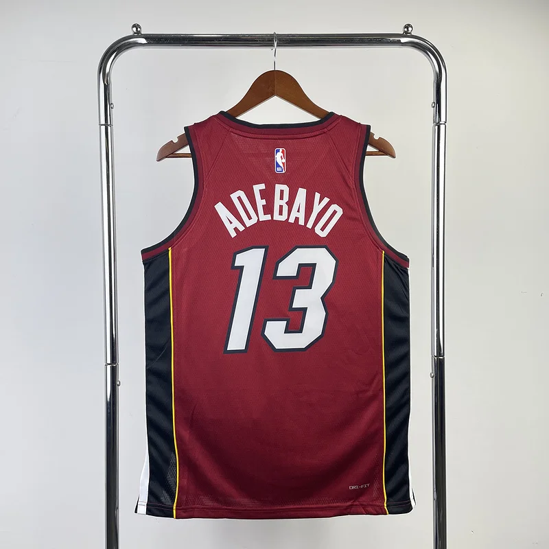 2023 Season NBA Miami Heat basketball jersey trapeze limited #13 ADEBAYO